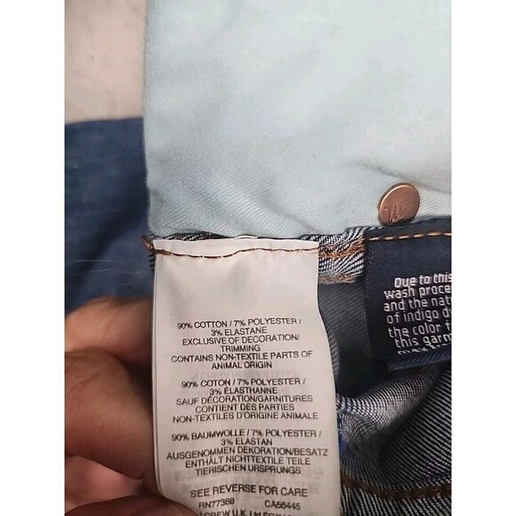Madewell Skinny Jeans Distressed 10” High Rise Medium Rinse Women's 25 - Picture 12 of 14